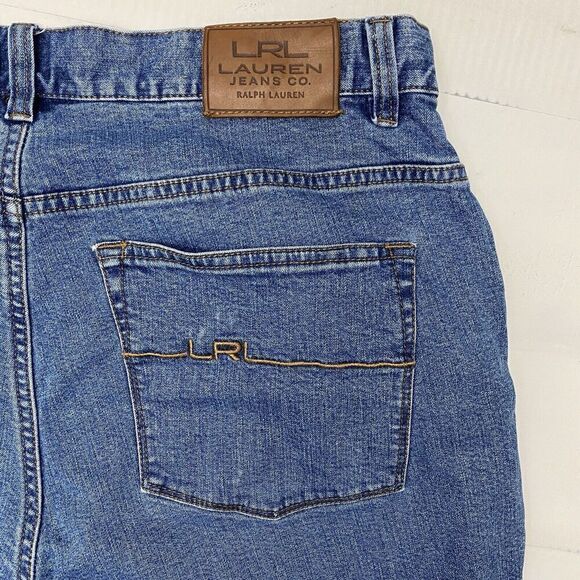 Ralph Lauren Classic Straight Leg Medium Wash Denim Jeans Size 12 RN41381 - Picture 1 of 15